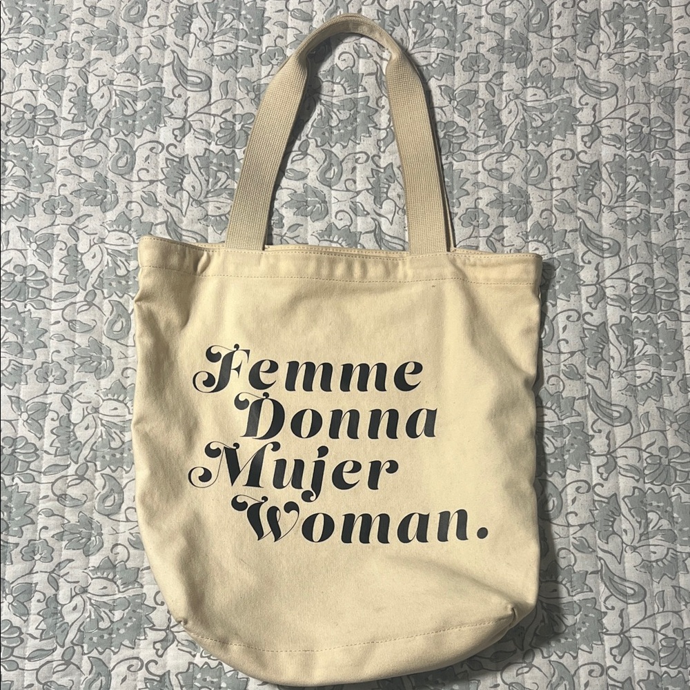 Banana Republic Cream Canvas Tote